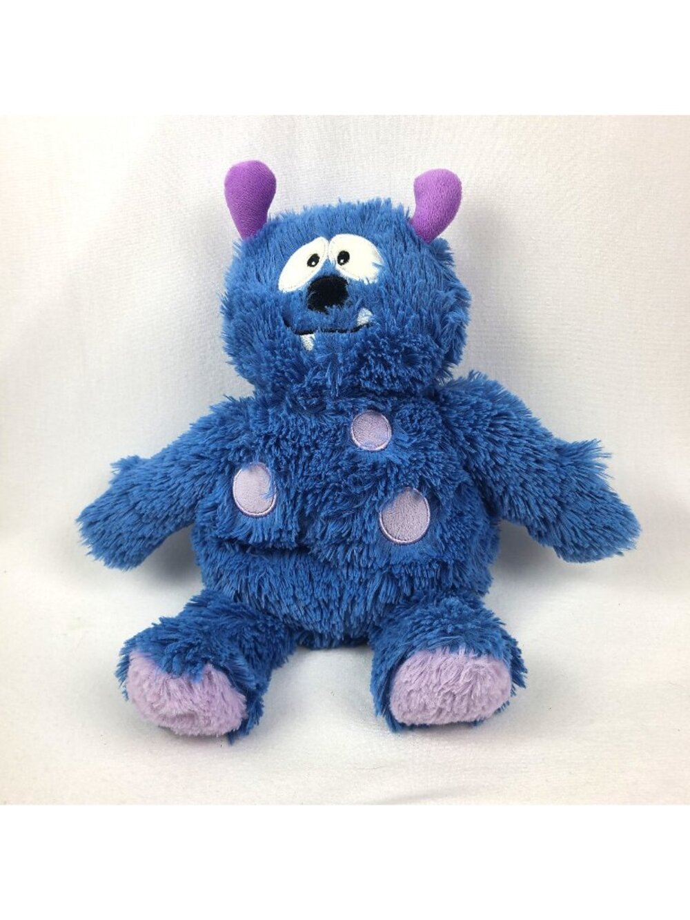 Warmies Blue Monster Lavender Scent Microwaveable Weighted Polka Dot 14" Scented